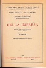 Libro quinto - Del lavoro. Della impresa. Art. 2060-2134