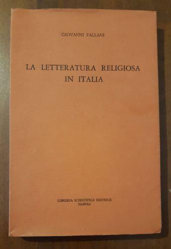 La letteratura religiosa in Italia - Giovanni Fallani - copertina
