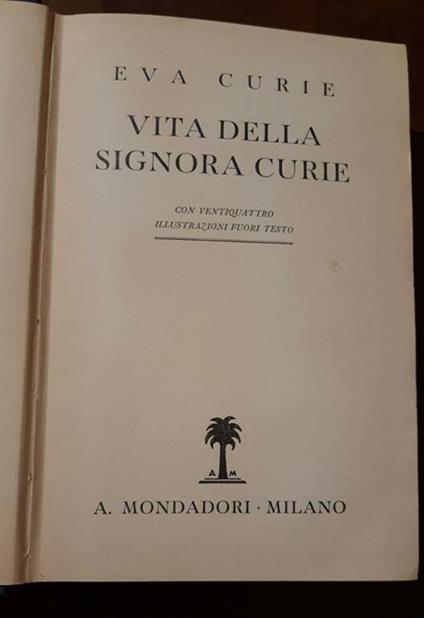 Vita della signora Curie - Eva Curie - copertina