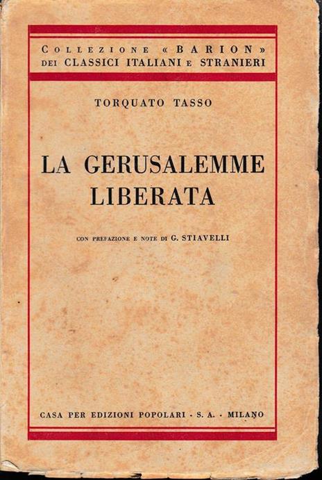 La Gerusalemme liberata - Torquato Tasso - copertina