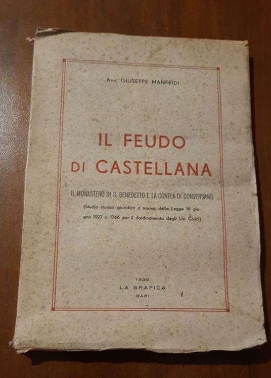 Il feudo di Castellana - Giuseppe Manfridi - copertina