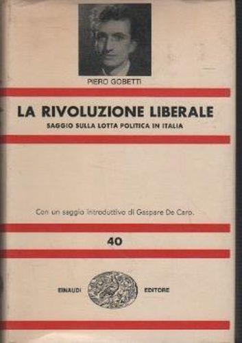 La rivoluzione liberale - Piero Gobetti - copertina