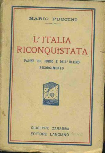 L' Italia riconquistata - Mario Puccini - copertina