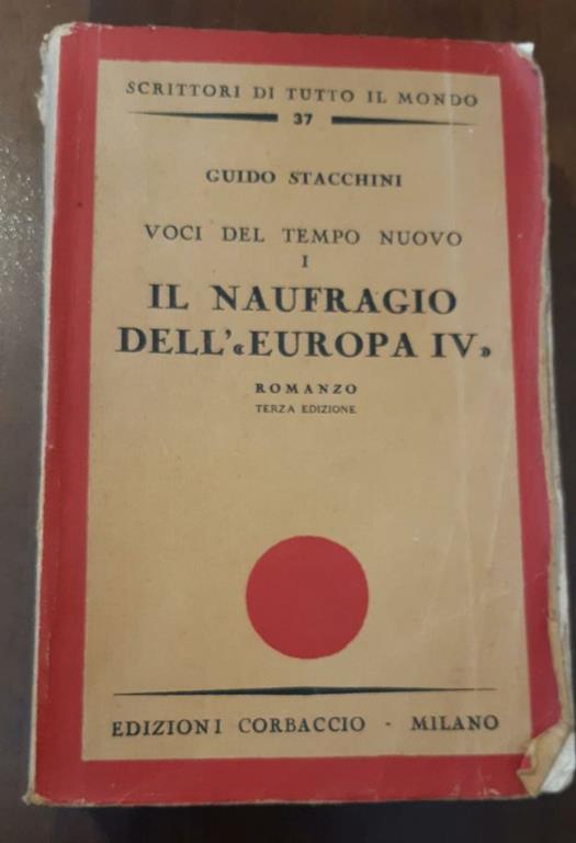 Il naufragio dell'Europa IV - Guido Stacchini - copertina