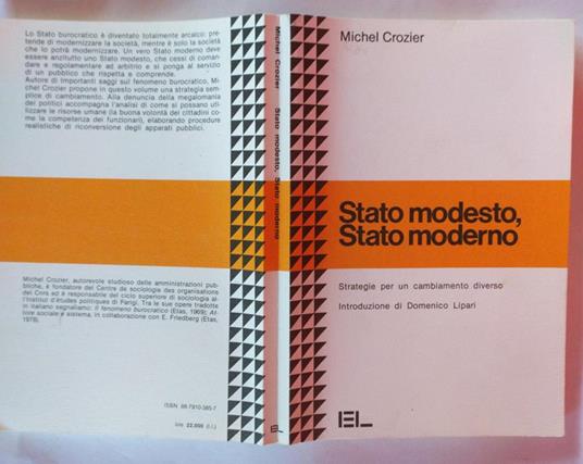 Stato modesto, Stato moderno. Strategie per un cambiamento diverso - Michel Crozier - copertina