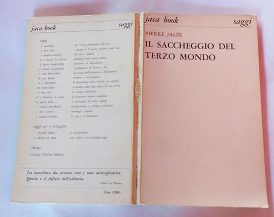 Il saccheggio del terzo mondo - Pierre Jalee - copertina