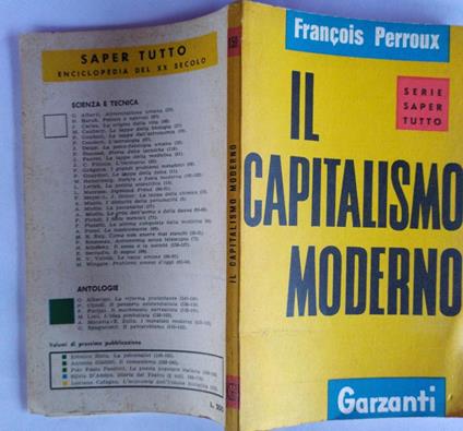 Il capitalismo moderno - François Perroux - copertina