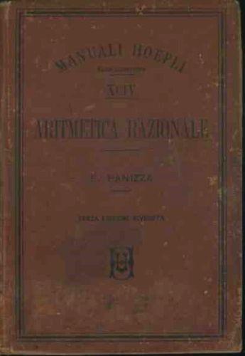 Matematica razionale - Francesco Panizza - copertina