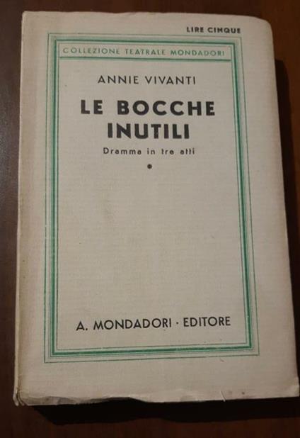 Le bocche inutili - Annie Vivanti - copertina