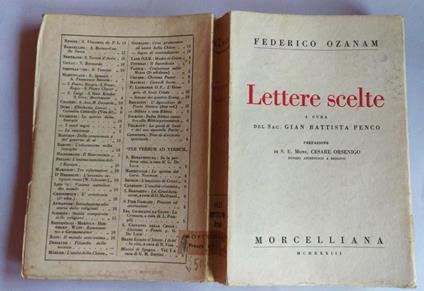 Lettere scelte - Federico Ozanam - copertina