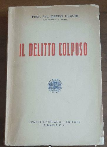 Il delitto colposo - copertina