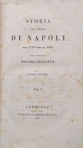 Storia del reame di Napoli dal 1754 al 1823 - Pietro Colletta - copertina