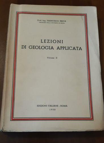 Lezioni di geologia applicata Volume II - copertina