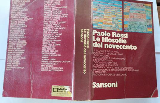 Le filosofie del novecento - Paolo Rossi - 2