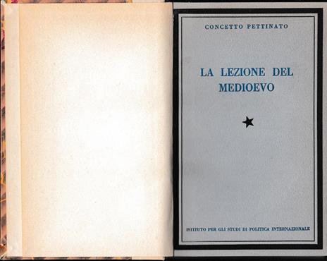 La lezione del Medioevo - Concetto Pettinato - copertina