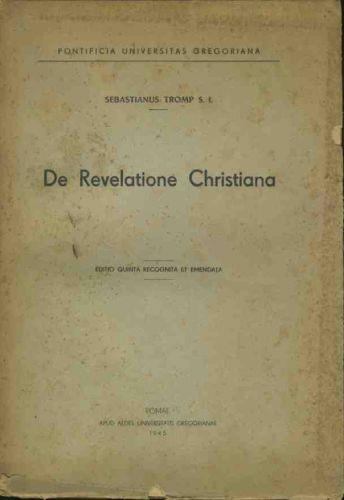 De revelatione christiana - Sebastianus Tromp - copertina