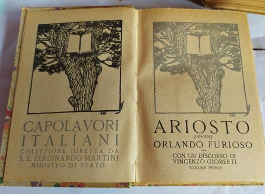 Orlando Furioso Volume I - Ludovico Ariosto - copertina