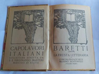 La frusta letteraria - Giuseppe Baretti - copertina