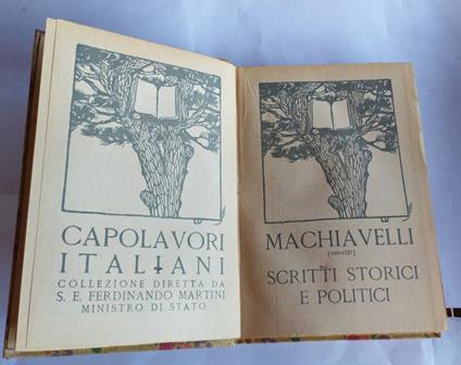 Scritti storici e politici - Machiavelli - copertina