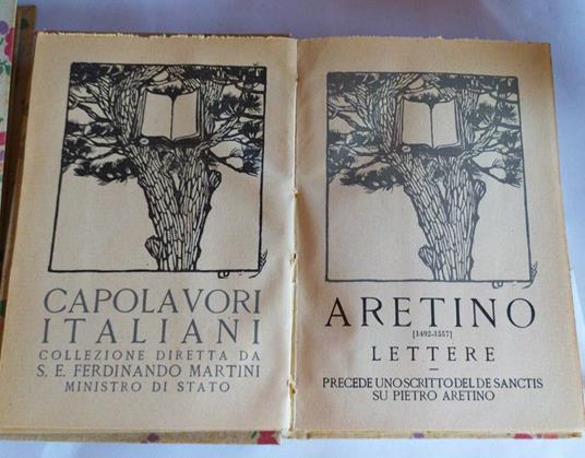 Lettere. Precede uno scritto del de Sanctis su Pietro Aretino - Pietro Aretino - copertina