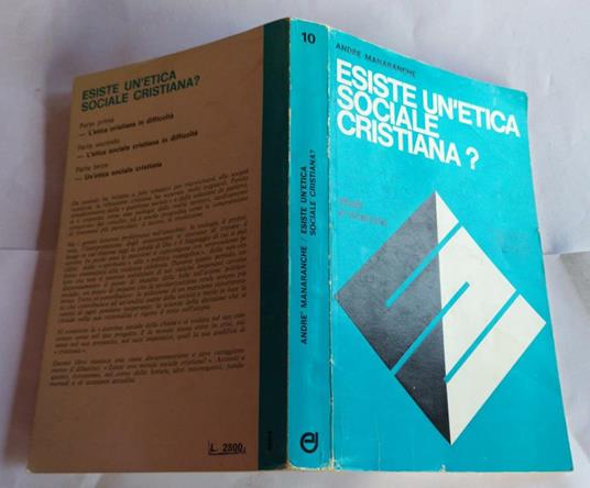 Esiste un'etica sociale cristiana? - André Manaranche - copertina