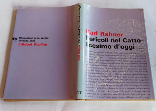 Pericoli nel Cattolicesimo d'oggi - Karl Rahner - copertina