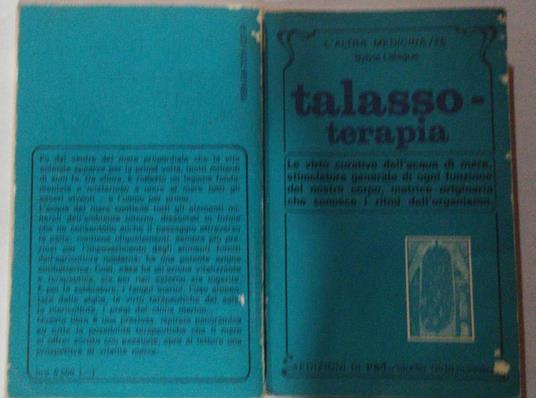 Talasso-terapia - Sylvie Lalague - copertina