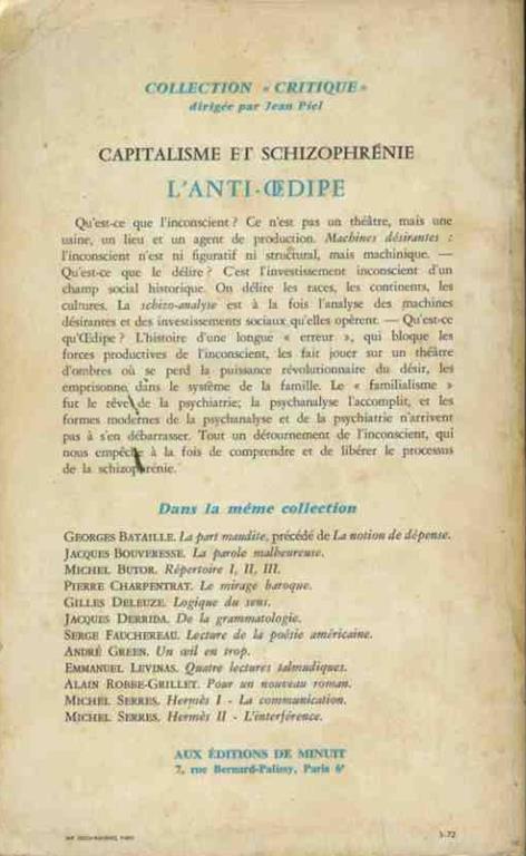 L' anti Oepide - Gilles Deleuze - 2