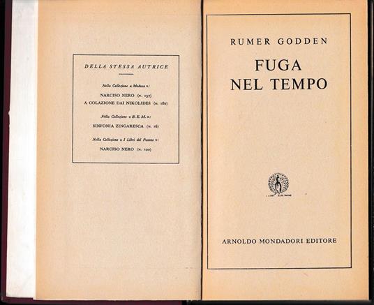 Fuga nel tempo - Rumer Godden - copertina