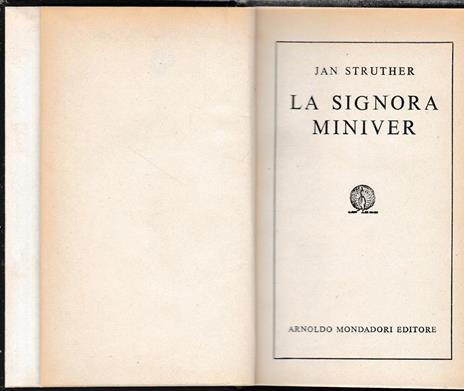 la signora Miniver - Jan Struther - copertina