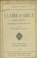 La lirica greca. Carmi scelti