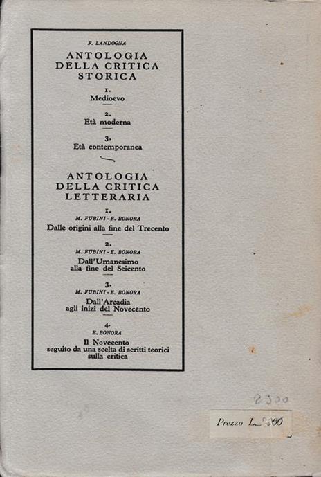 Antologia della critica storica. Età moderna - Franco Landogna - 2