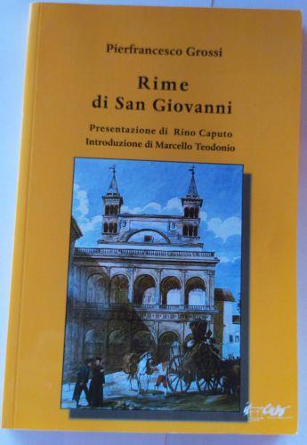 Rime di San Giovanni - Pierfrancesco Grossi - copertina