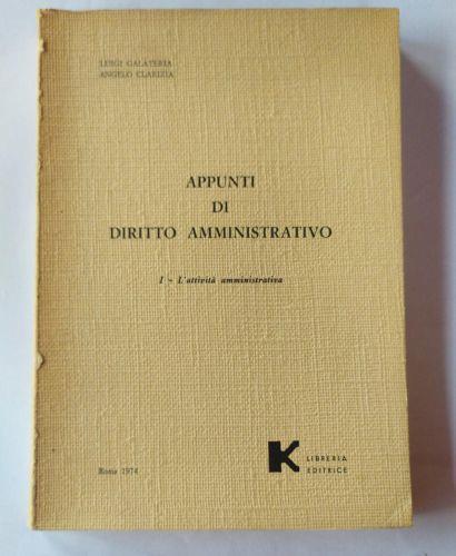 Appunti di diritto amministrativo I-L'attività amministrativa - copertina