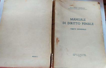 Manuale di diritto penale Parte generale - Remo Pannain - copertina