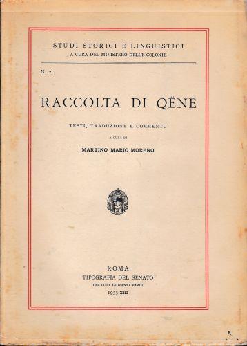 Raccolta di Qene. Testo in italiano e aramaico - Mario Moreno - copertina