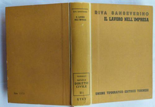 Il lavoro nell'impresa - Luisa Riva Sanseverino - copertina