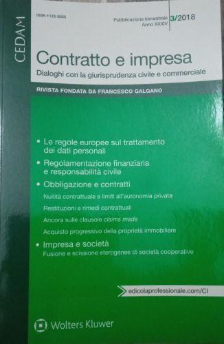 Contratto e impresa. Dialoghi con la giurisprudenza civile e commerciale Volume 3 - copertina