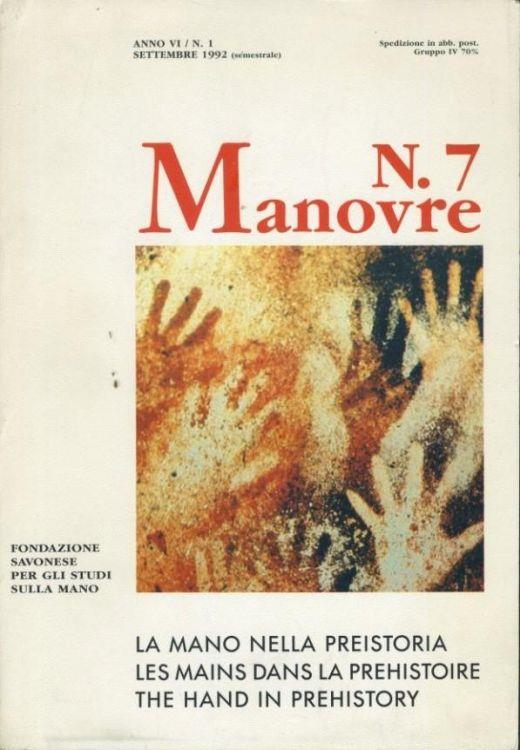 Manovre. N. 7. Anno VI. N. 1. Settembre 1992 - copertina