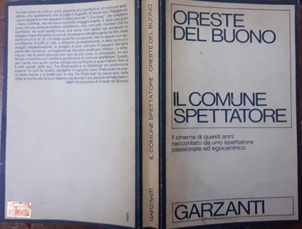 Il comune spettatore - Oreste Del Buono - copertina