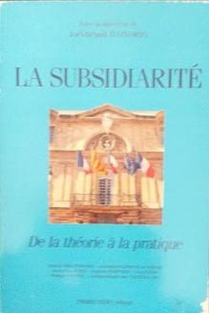 La subsidiarité, de la théorie à la pratique - copertina