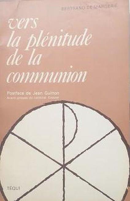 Vers la plénitude de la communion - copertina