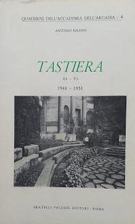 Quaderni dell'Accademia dell'Arcadia, 4. Tastiera 44-93, 1948-1951 - Antonio Baldini - copertina