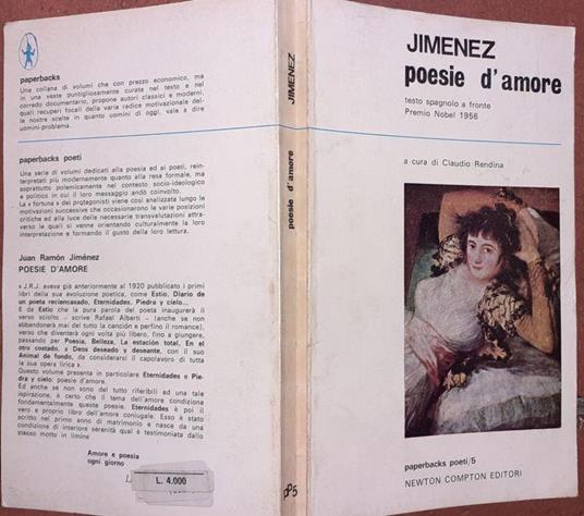 Poesie d'amore - Juan Ramon - copertina