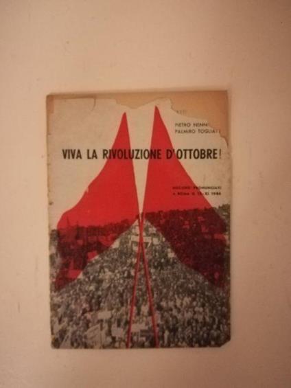 Viva la rivoluzione d'ottobre! - Pietro Nenni - copertina