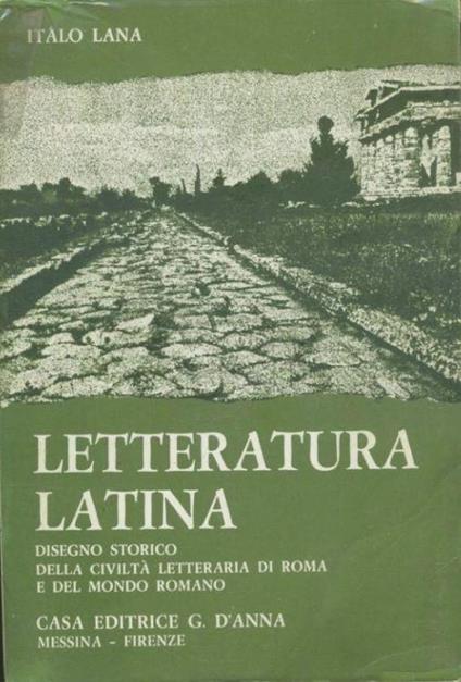 Letteratura latina - Italo Lana - copertina