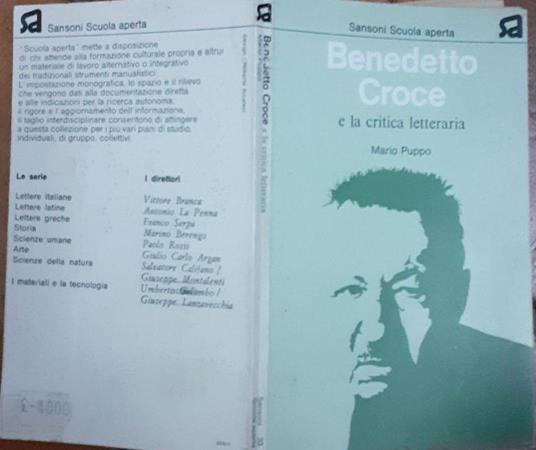 Benedetto Croce e la critica letteraria - Mario Puppo - copertina