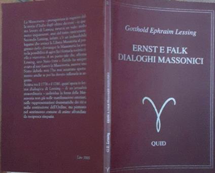 Ernst e falk dialoghi massonici - Gotthold Ephraim Lessing - copertina