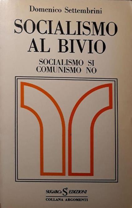 Socialismo al bivio: socialismo sì comunismo no - Domenico Settembrini - copertina