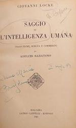 Saggio su l'intelligenza umana